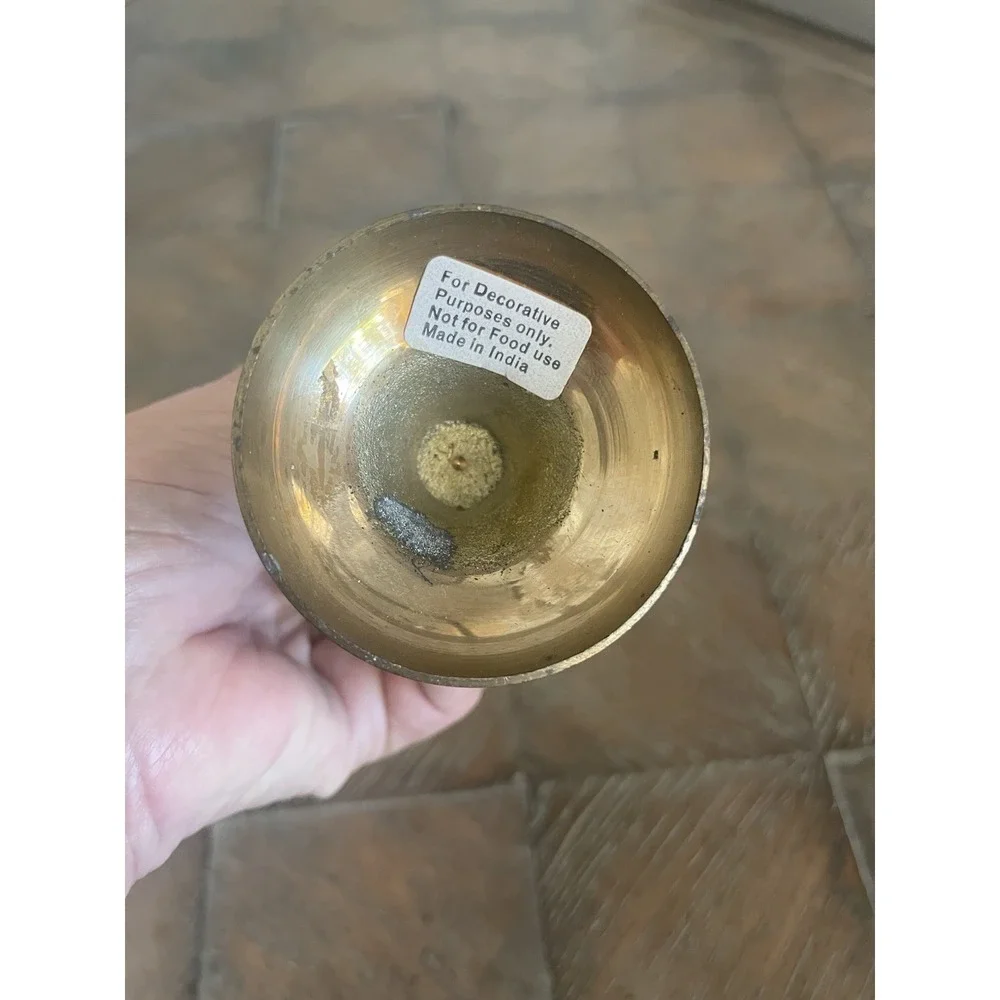 Solid Brass Vase MCM Vintage Bud Vase 8